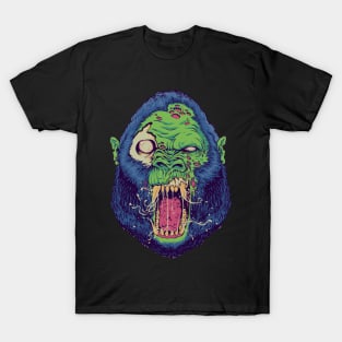 Zombie Martian green Gorilla attack T-Shirt